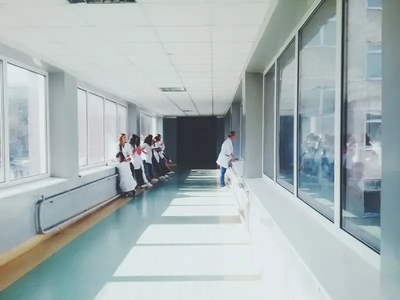 Clean windows in a healthcare facility enhancing the sterile environment and patient experience